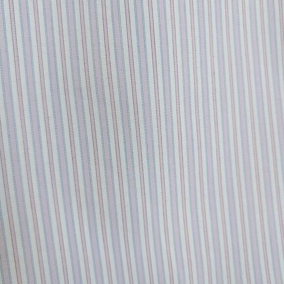 Scotch and Soda Men's Lavender White Striped Long Sleeve Shirt Sz XXL Office - Picture 2 of 14
